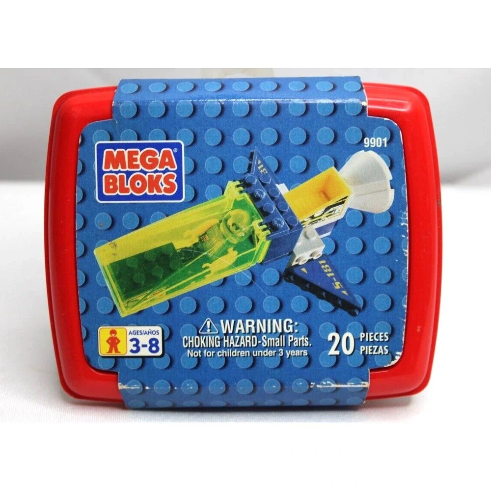 1998 Mega Bloks 9901 Vintage 20 Piece Set Ritvik FACTORY SEALED Rare